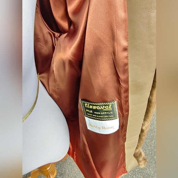 NEW TISSAVEL-BETTY ROSE HIGH END QUALITY LUX FAUX FUR STROLLER COAT SIZE 14 - Picture 17 of 17